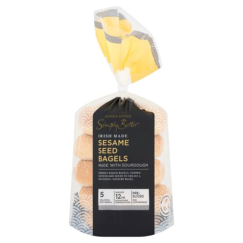 Dunnes Stores Simply Better Sesame Seed Bagels 450g