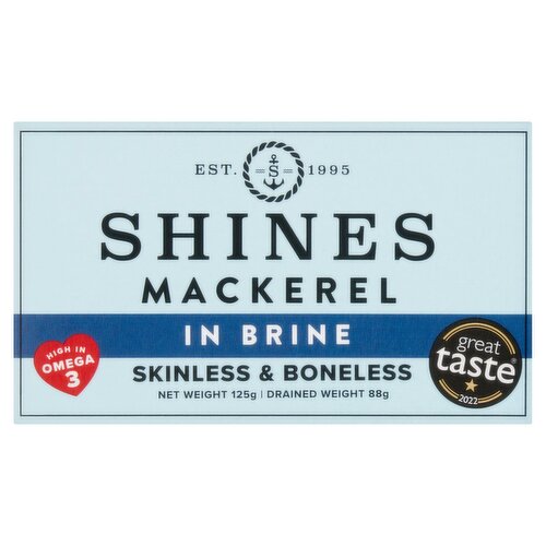 Shines Mackerel in Brine 125g