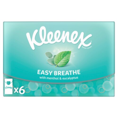 Kleenex Easy Breathe Tissues Pocket Pack 6 x 9 Sheets