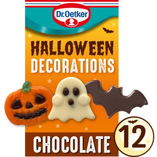 Dr. Oetker The Spooks of Halloween Chocolatey Decorations White & Dark Chocolate Flavour 16g