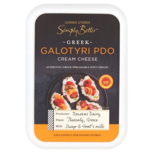 Dunnes Stores Simply Better Greek Galotyri PDO Cream Cheese 180g
