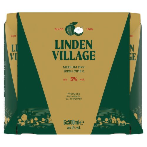 Linden Village Medium Dry Irish Cider 6 x 500ml