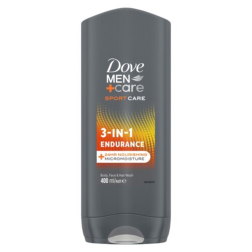Dove Men+Care Sport Care Endurance 3-in-1 Hair, Face and Body Wash 400 ml