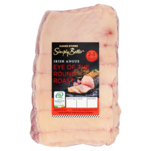 Dunnes Stores Simply Better Irish Angus Eye of the Round Roast 650g