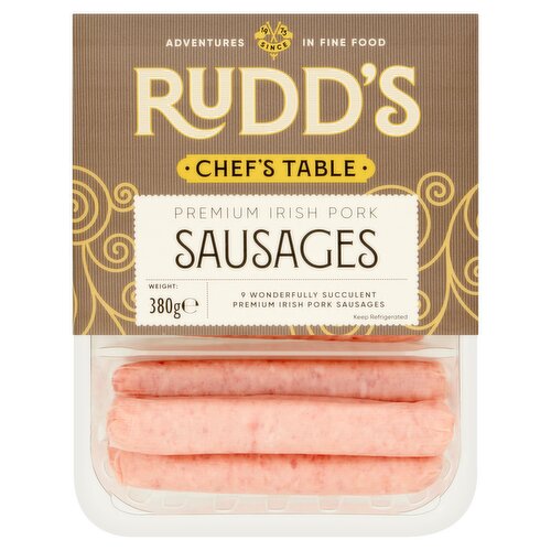 Rudd's Chef's Table Premium Irish Pork Sausages 380g