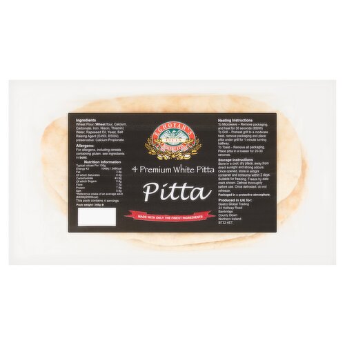 Eghoyan's Bakery Ltd 4 Premium White Pitta 340g