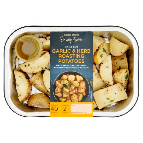 Dunnes Stores Simply Better Garlic & Herb Roasting Potatoes 400g