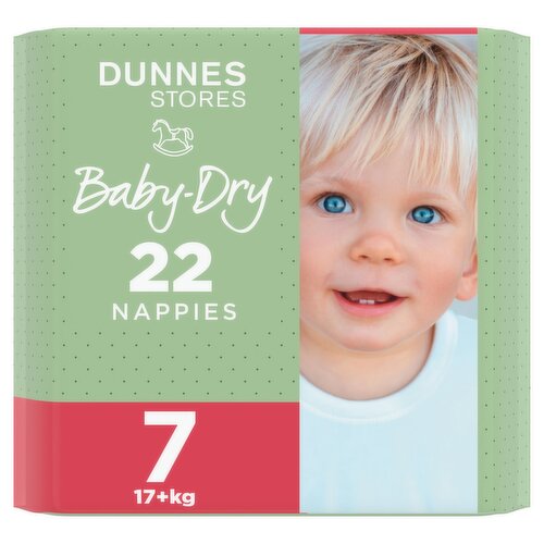 Dunnes Stores 22 Baby-Dry Nappies 7 17+kg