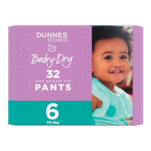 Dunnes Stores 32 Baby-Dry Easy on Easy off Pants 6 15+kg