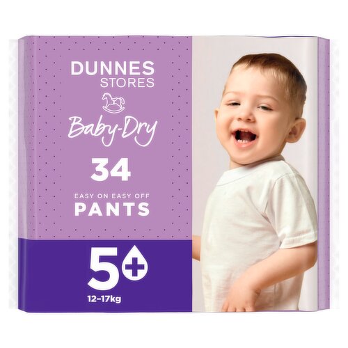 Dunnes Stores 34 Baby-Dry Pants 5+ 12-17kg