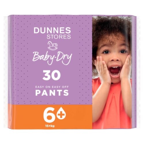 Dunnes Stores 30 Baby-Dry Easy on Easy Off Pants 6+ 15+kg