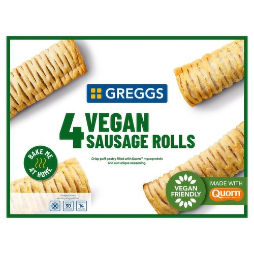 Greggs 4 Vegan Sausage Rolls 420g
