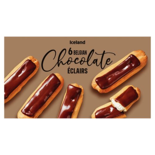 Iceland 6 Belgian Chcocolate Éclairs 160g