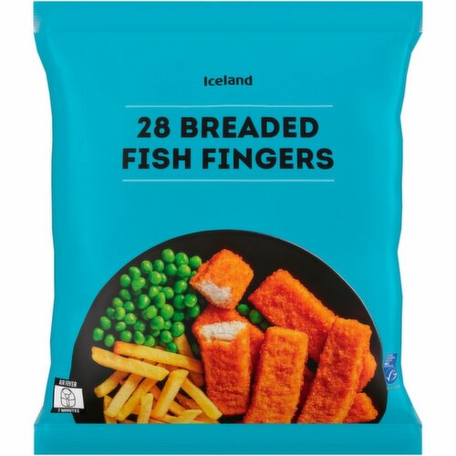 Iceland 28 (approx.) Breaded Fish Fingers 700g