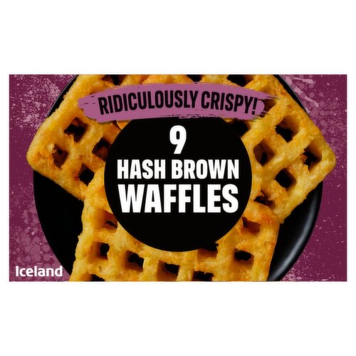 Iceland 9 Hash Brown Waffles 504g