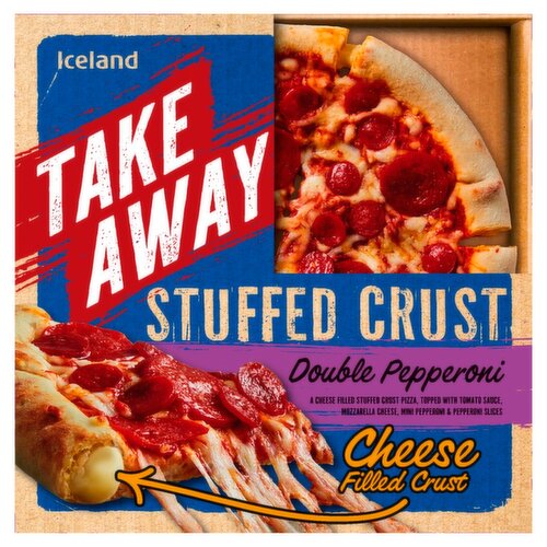 Iceland Stuffed Crust Double Pepperoni Pizza 445g