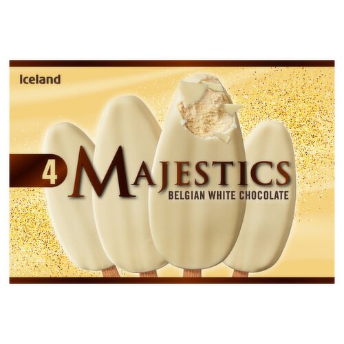 Iceland Majestics Belgian White Chocolate 4 x 120ml (480ml)
