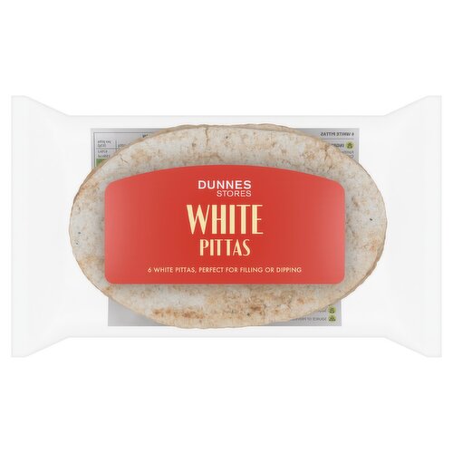 Dunnes Stores White Pittas 380g