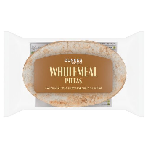 Dunnes Stores Wholemeal Pittas 380g