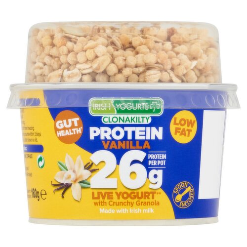 Irish Yogurts Vanilla Clonakilty Protein 180g