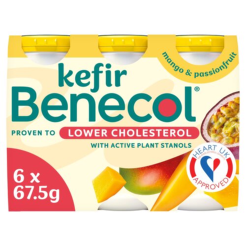 Benecol Kefir Mango & Passionfruit 405g (6 x 67.5g)