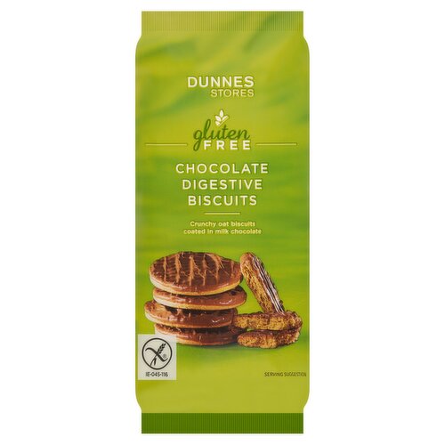 Dunnes Stores Gluten Free Chocolate Digestive Biscuits 166g