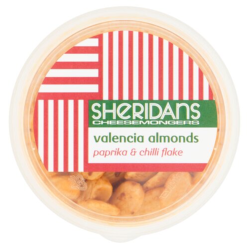 Sheridans Cheesemongers Valencia Almonds Paprika & Chilli Flake 120g