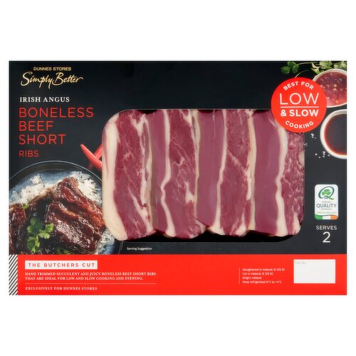 Dunnes Stores Simply Better Irish Angus Boneless Beef Short Ribs 500g