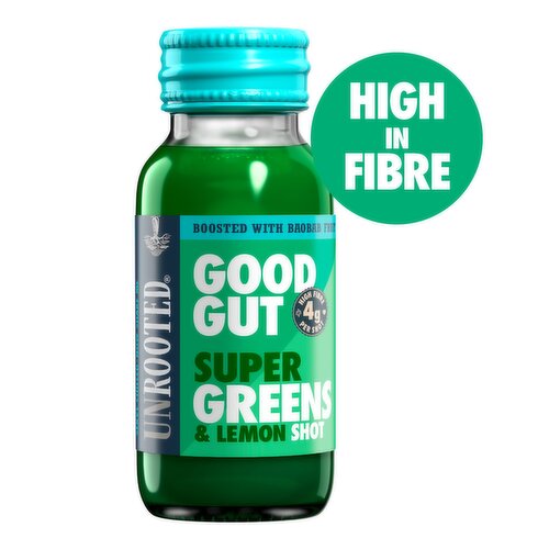 UNROOTED Super Greens, Lemon & Baobab Shot 60ml 