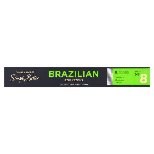 Dunnes Stores Simply Better Brazilian Espresso 50g (10 x 5g)