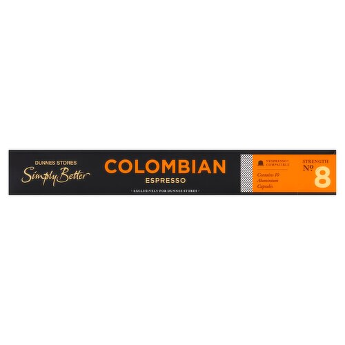Dunnes Stores Simply Better Colombian Espresso 50g (10 x 5g)