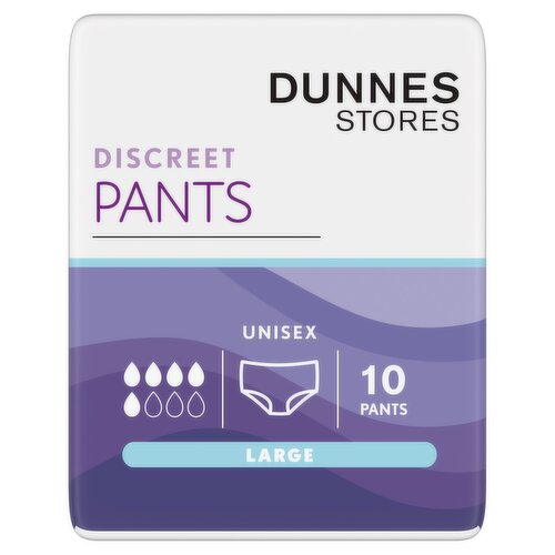 Dunnes Stores 10 Discreet Pants Large