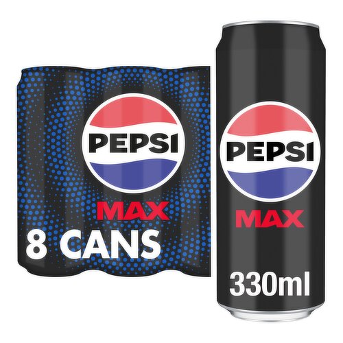 Pepsi Max Can 8 x 330ml