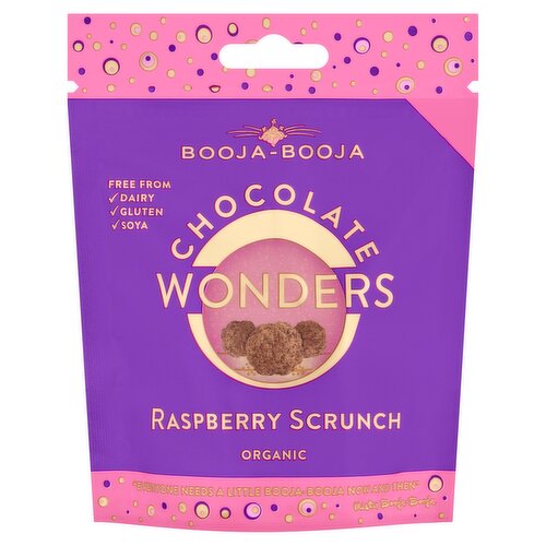 Booja-Booja Organic Chocolate Wonders Raspberry Scrunch 65g