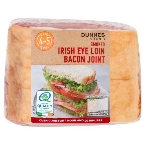Dunnes Stores Smoked Irish Eye Loin Bacon Joint 780g