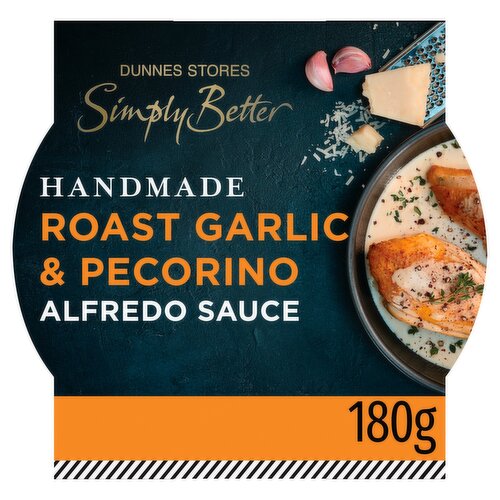 Dunnes Stores Simply Better Handmade Roast Garlic & Pecorino Alfredo Sauce 180g