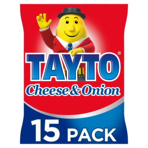 Tayto Cheese & Onion Flavour Potato Crisps 15 x 25g