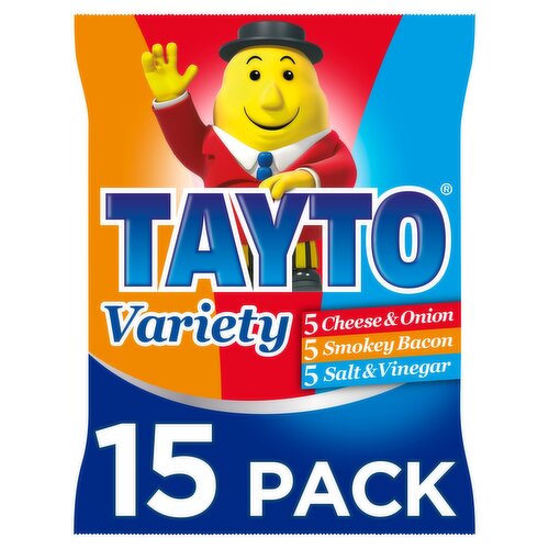 Tayto Variety The Original Irish Crisps 15 x 25g