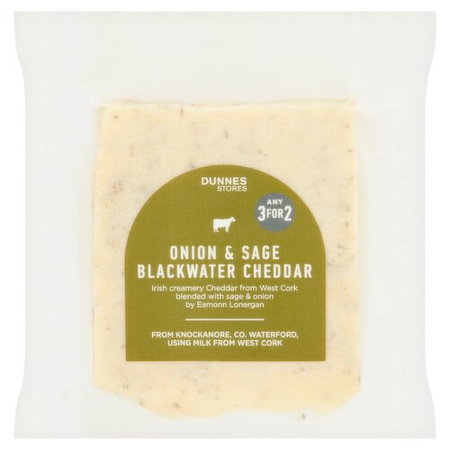 Dunnes Stores Onion & Sage Blackwater Cheddar 120g