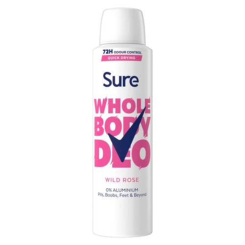 Sure Wild Rose Whole Body Deodorant 150 ml