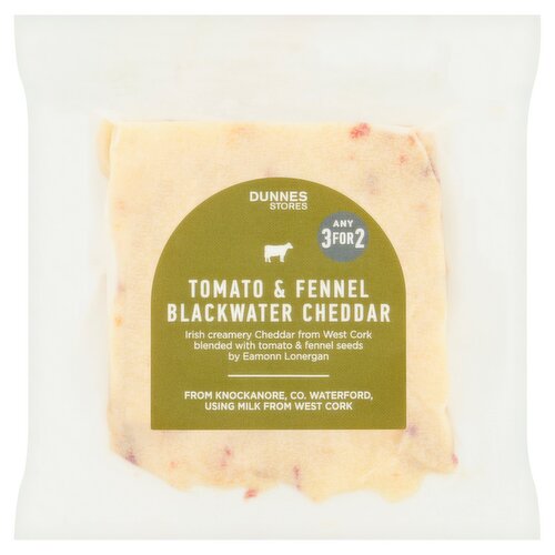 Dunnes Stores Tomato & Fennel Blackwater Cheddar 120g