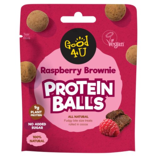 Good 4 U Raspberry Brownie Protein Balls 52g