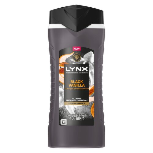 Lynx Fine Fragrance Black Vanilla Body Wash 400 ml