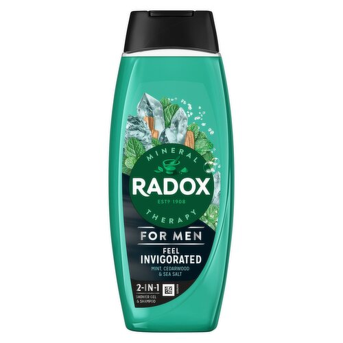 Radox Mineral Therapy Feel Invigorated 2-in-1 Shower Gel & Shampoo 450 ml