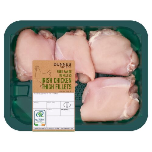 Dunnes Stores Free Range Boneless Irish Chicken Thigh Fillets 400g