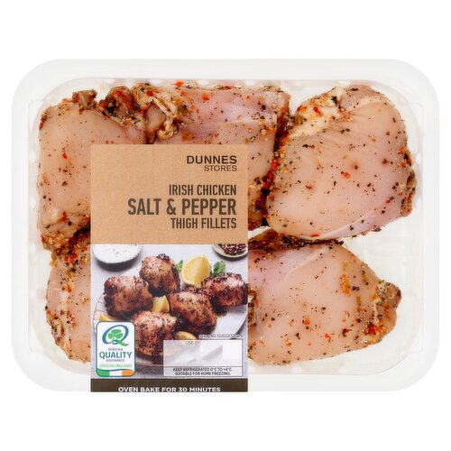 Dunnes Stores Irish Chicken Salt & Pepper Thigh Fillets 500g