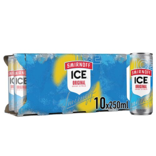 Smirnoff Ice Original Vodka Mixed Drink 10x250ml Can