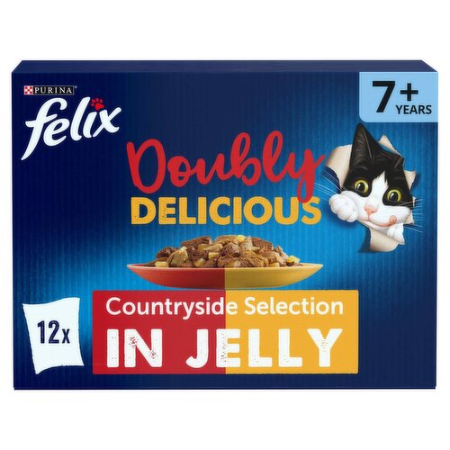 Felix Doubly Delicious Countryside Selection in Jelly 7+ Years 12 x 85g (1.02kg)