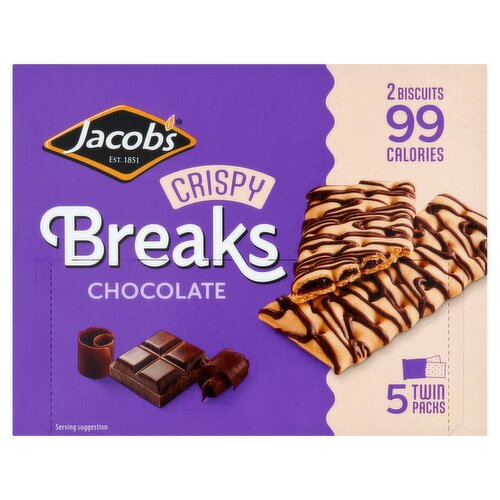 Jacob's Crispy Breaks Chocolate 5 x 25g (125g)