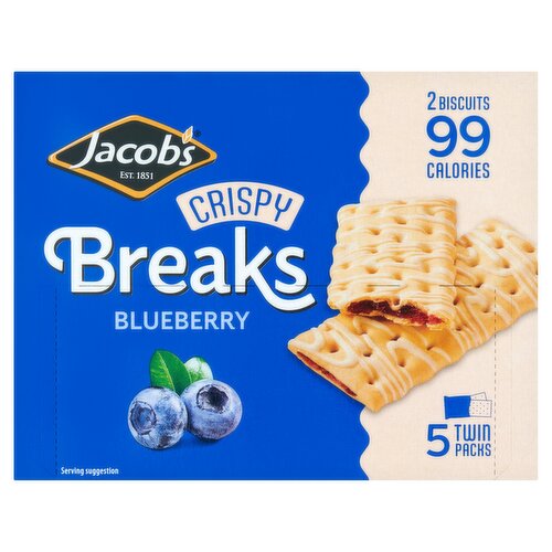 Jacob's Crispy Breaks Blueberry 5 x 25g (125g)